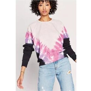 Daydreamer Flying V Tie Dye Crewneck Sweatshirt Cotton Size Small Women’s